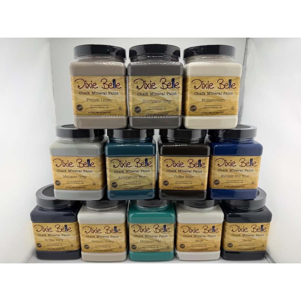 Dixie Belle Chalk Mineral Paint 32oz Furniture DIY Paint ALL Colors (30% OFF!!))